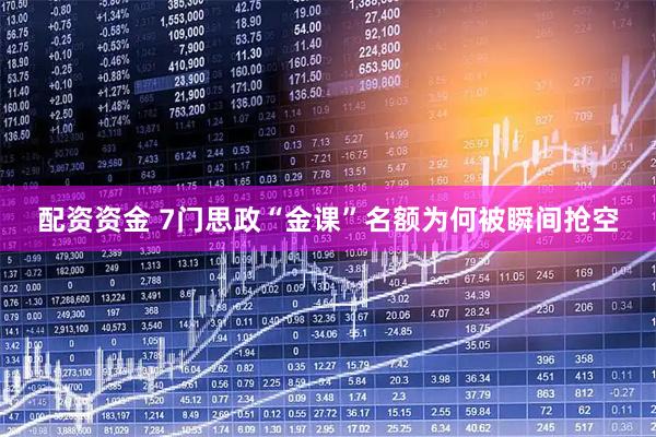 配资资金 7门思政“金课”名额为何被瞬间抢空